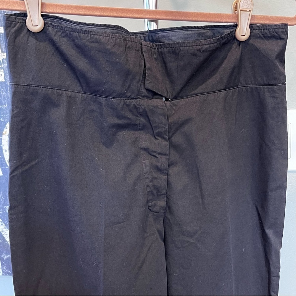 🐠Prada high waist paper bag trouser pants black  medium cotton - Picture 2 of 8